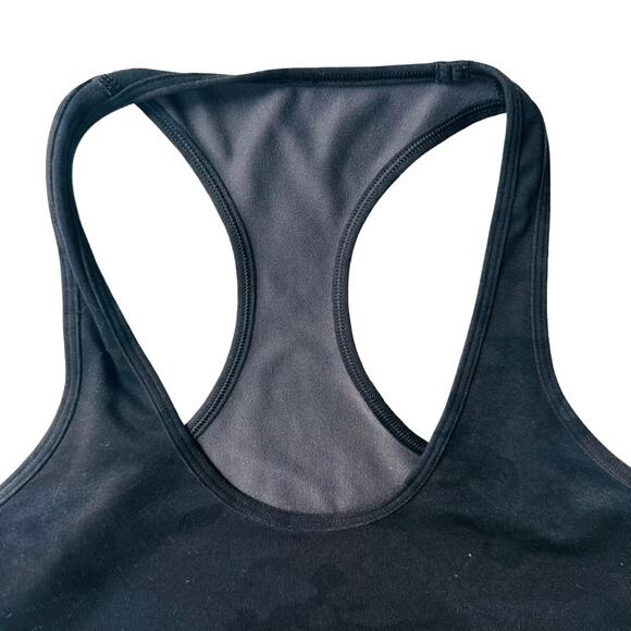 Lululemon Cool Racerback Savasana Camo *Cropped Size 4 Black Camo Multi Original - Picture 3 of 5